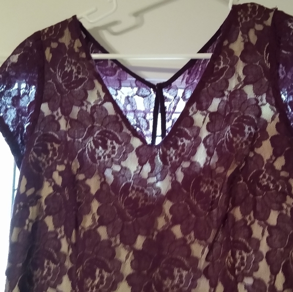 Purple Lace Dress - Picture 2 of 4